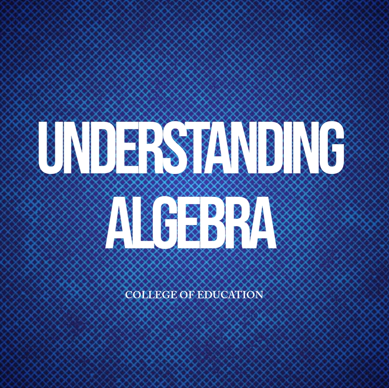 Understanding Algebra
